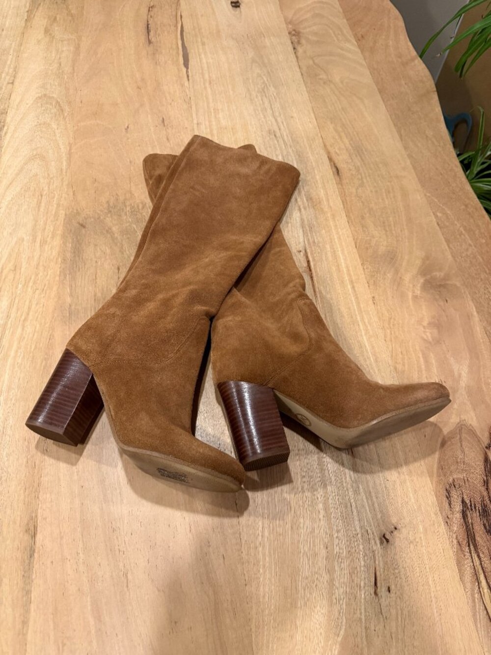 High Heel Suede Boots